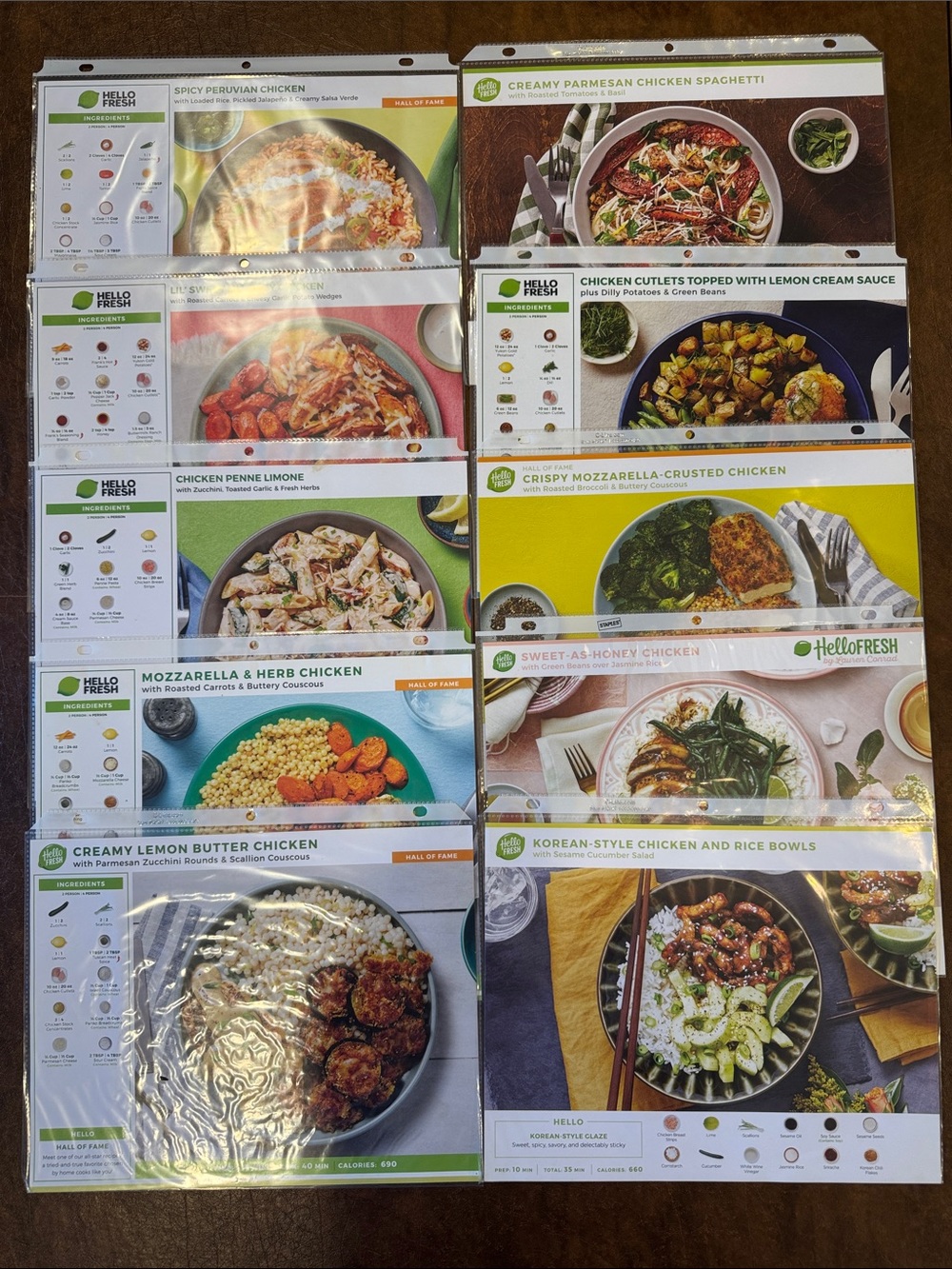 HelloFresh Chicken, Pork & Beef Recipe Collection - 30 Cards - Picture 3 of 5